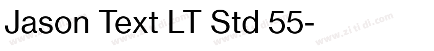 Jason Text LT Std 55字体转换